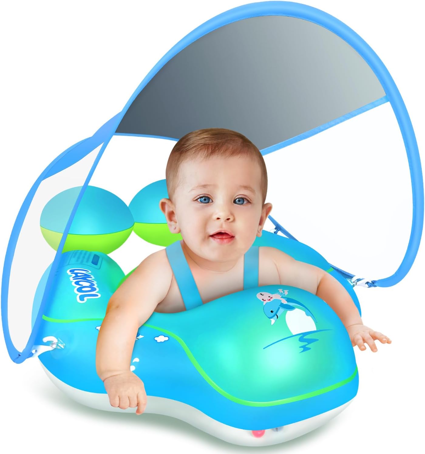 Safe & Comfortable Baby Water Float with Sunshade