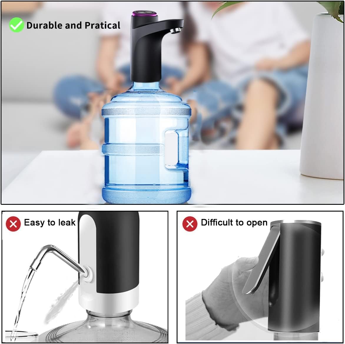 Compact Electric Water Dispenser for Bottles