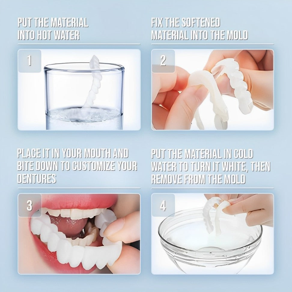 SmileSnap Clip-On Veneers – Effortless Cosmetic Teeth Cover for Instant Smile Boost