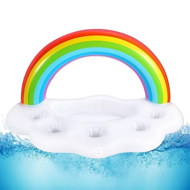 Vibrant Oasis Inflatable Drink Holder for Poolside Fun