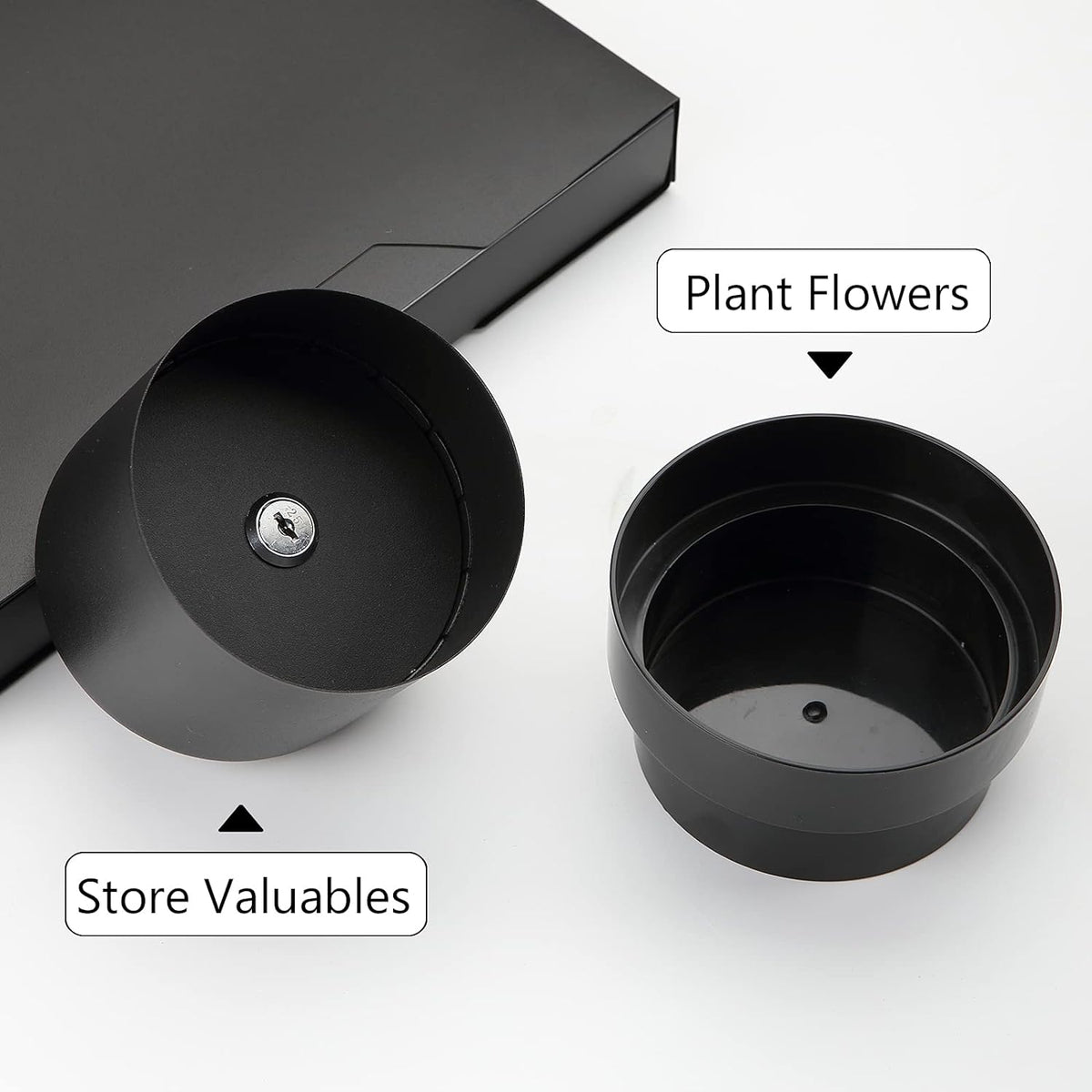 Discreet Flowerpot Security Box for Valuables
