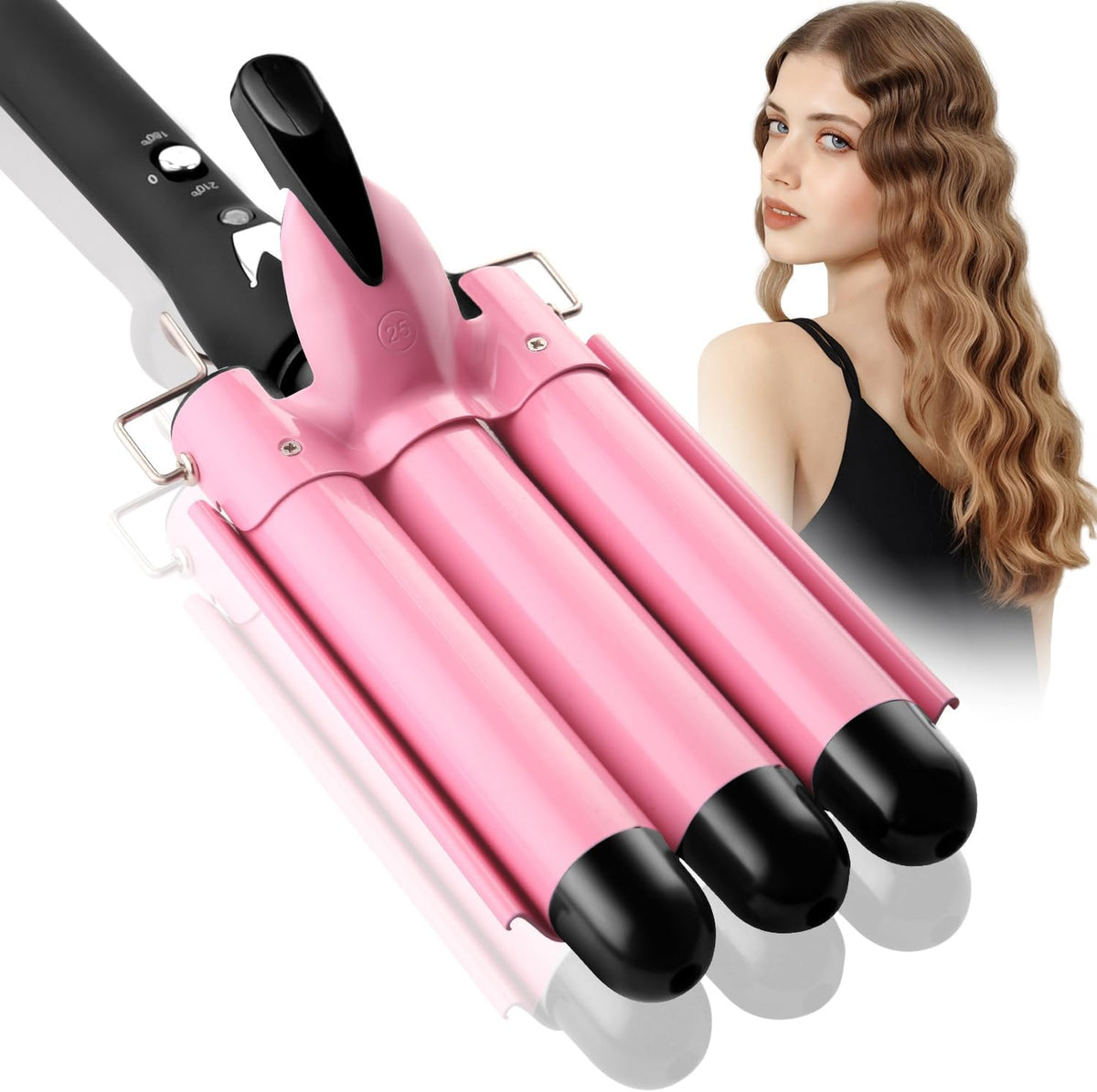 Triple Barrel Wave Maker for Effortless Curls