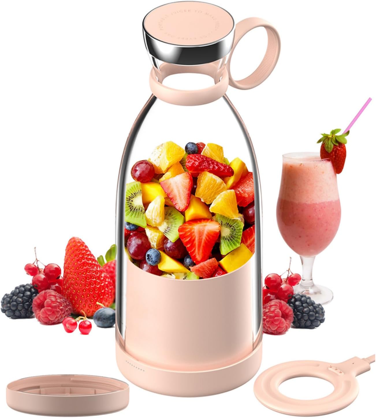 On-the-Go Smoothie Maker with Wireless Convenience