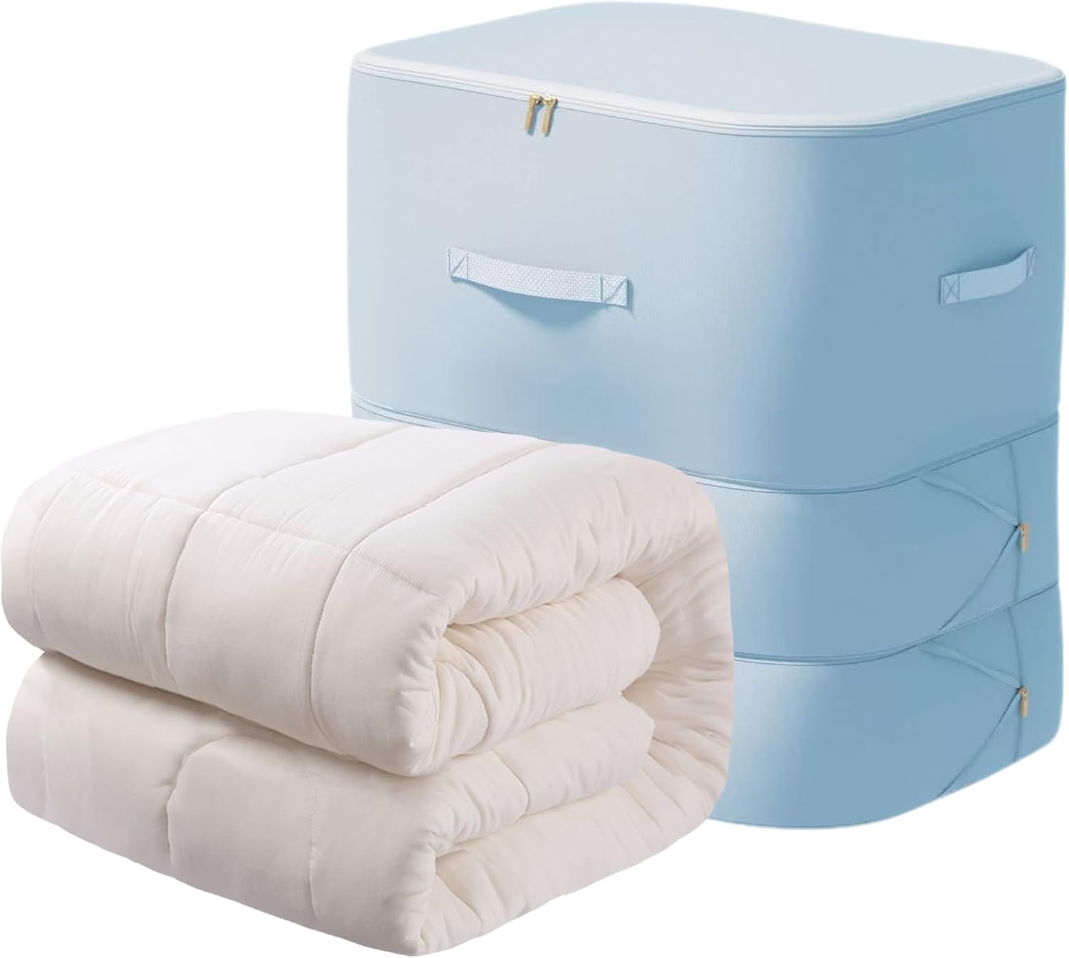Dustproof Duvet Storage Bag with Self-Compression – Large Size