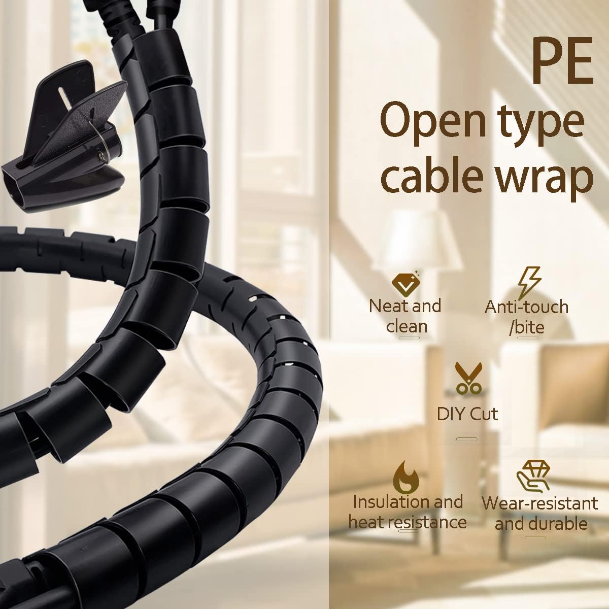 Desk Cable Management System for a Clutter-Free Workspace