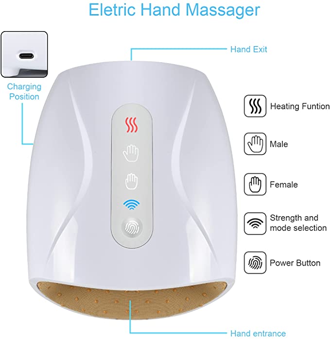Ergonomic Hand Relaxer with Heat Therapy
