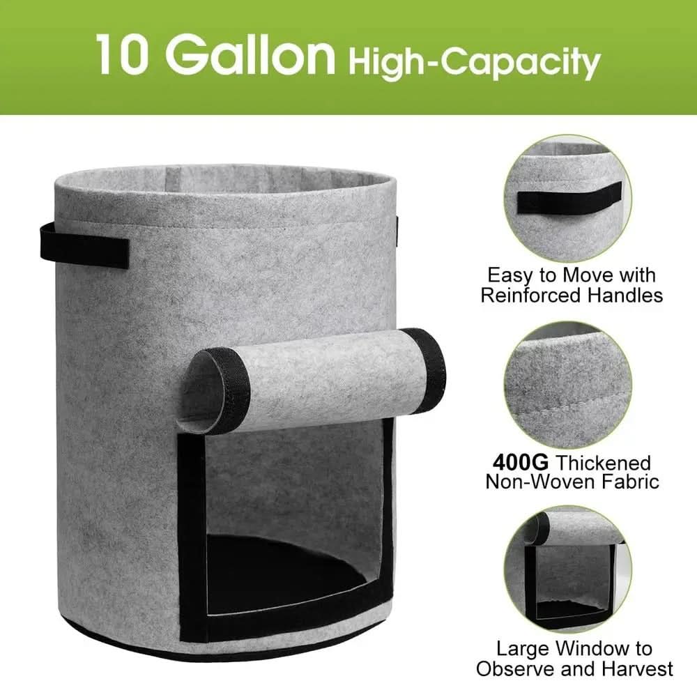 EcoGrow Fabric Planter Bags for Effortless Gardening