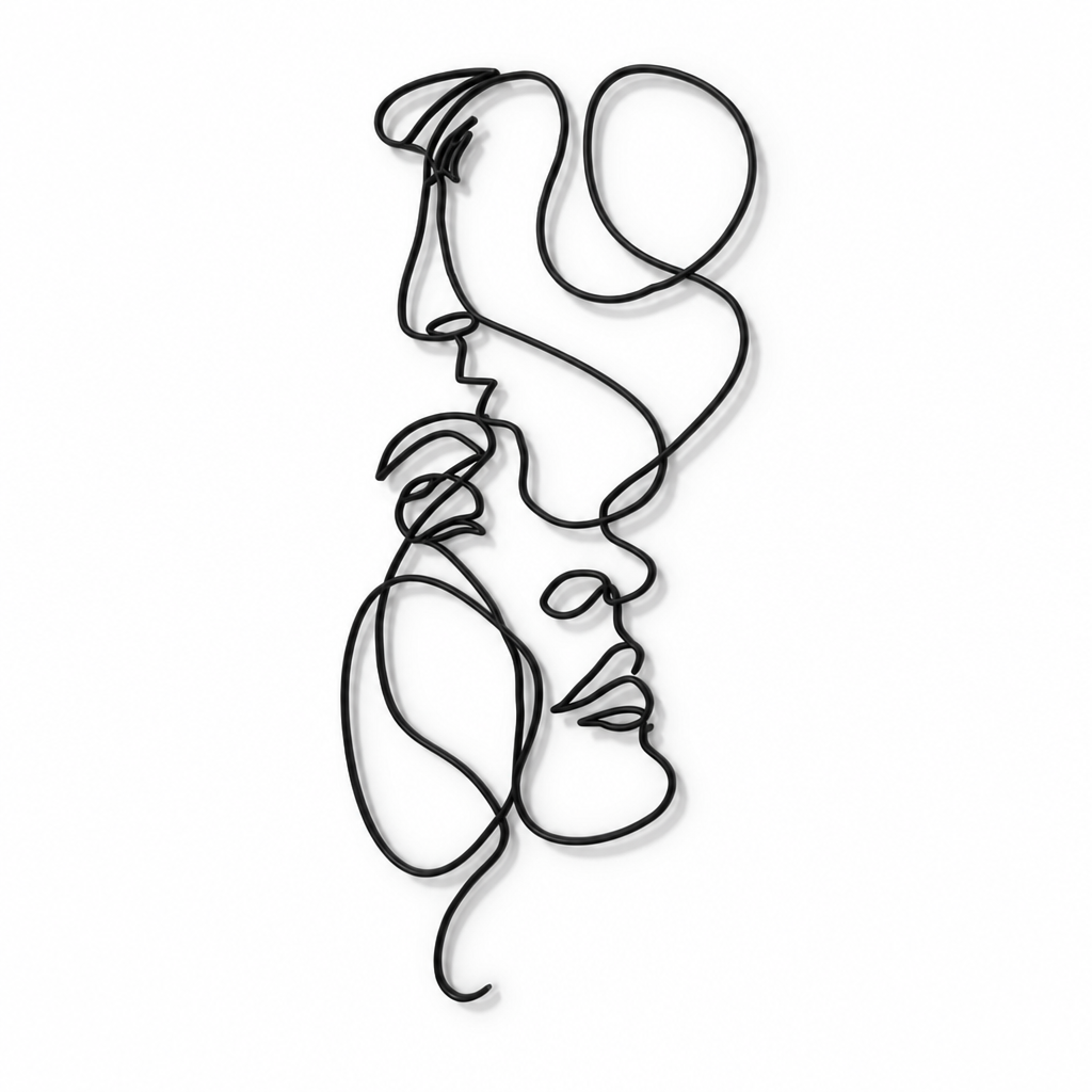 Abstract 3D Iron Wall Art