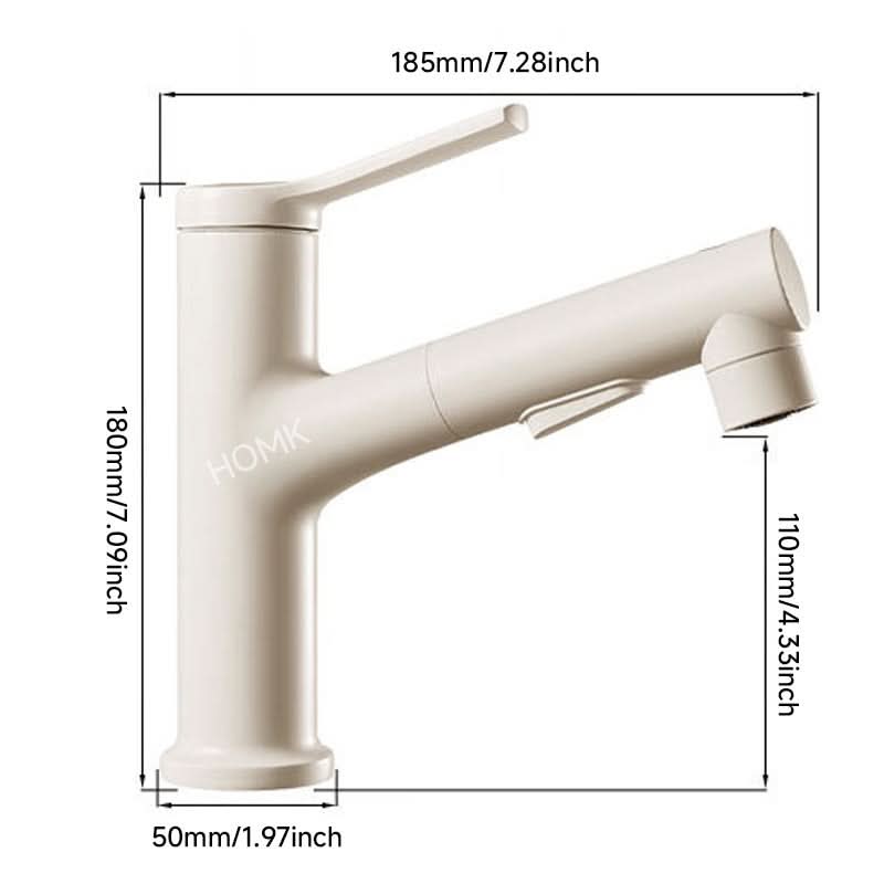 Versatile Hot & Cold Retractable Sink Faucet