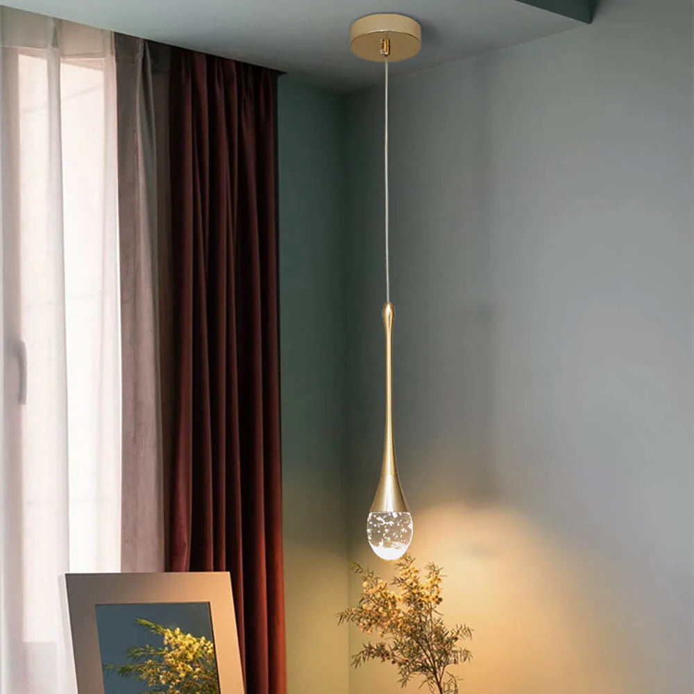 Warm Glow Glass Pendant Light