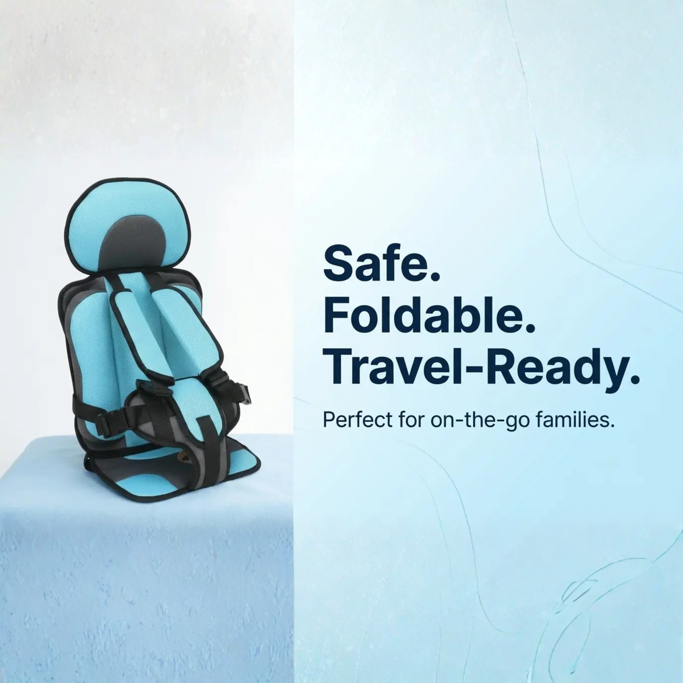 Compact Travel Booster Seat for Kids – Safe & Convenient