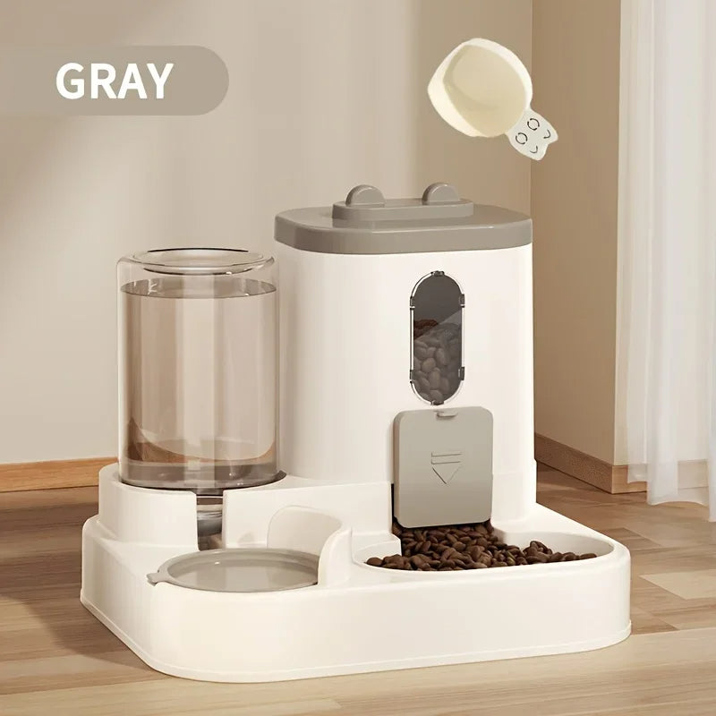 All-in-One Pet Feeder and Water Station for Dogs and Cats