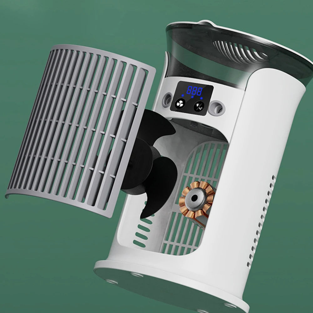 Compact Air Cooler with Humidifier and LED Lighting