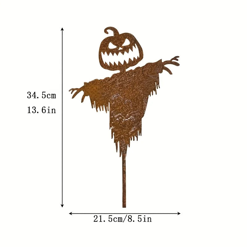 Charming Haunted Pumpkin Guardian for Halloween Decor