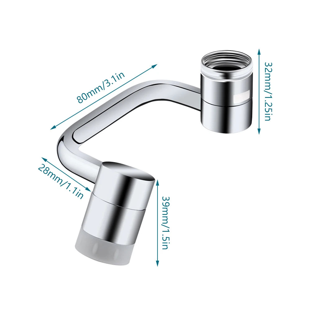 360-Degree Adjustable Faucet Attachment for Enhanced Reach
