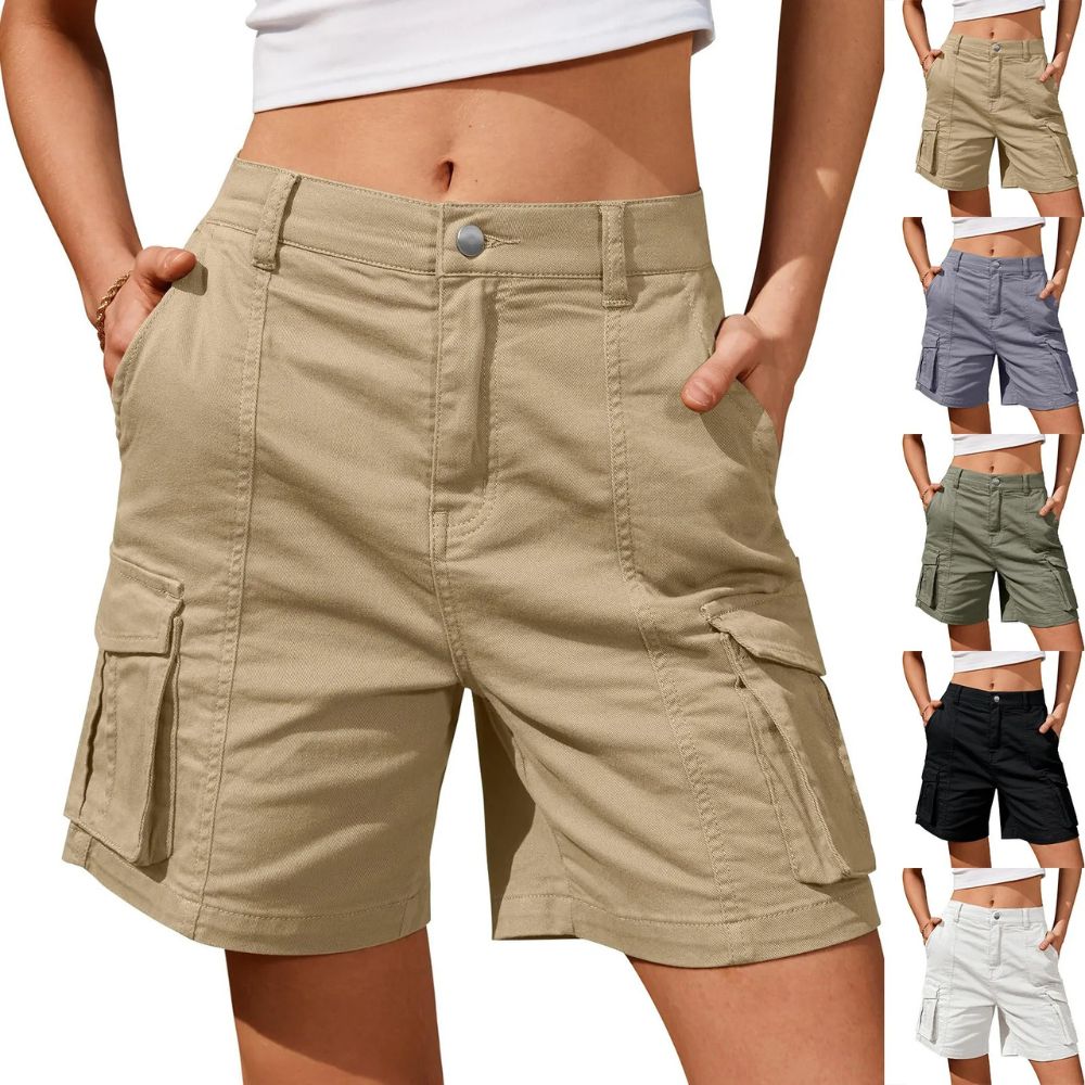 Women’s Lightweight Casual Cargo Shorts with Pockets