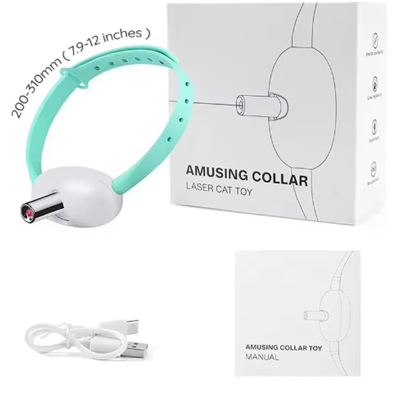 USB Rechargeable Laser Play Collar for Cats