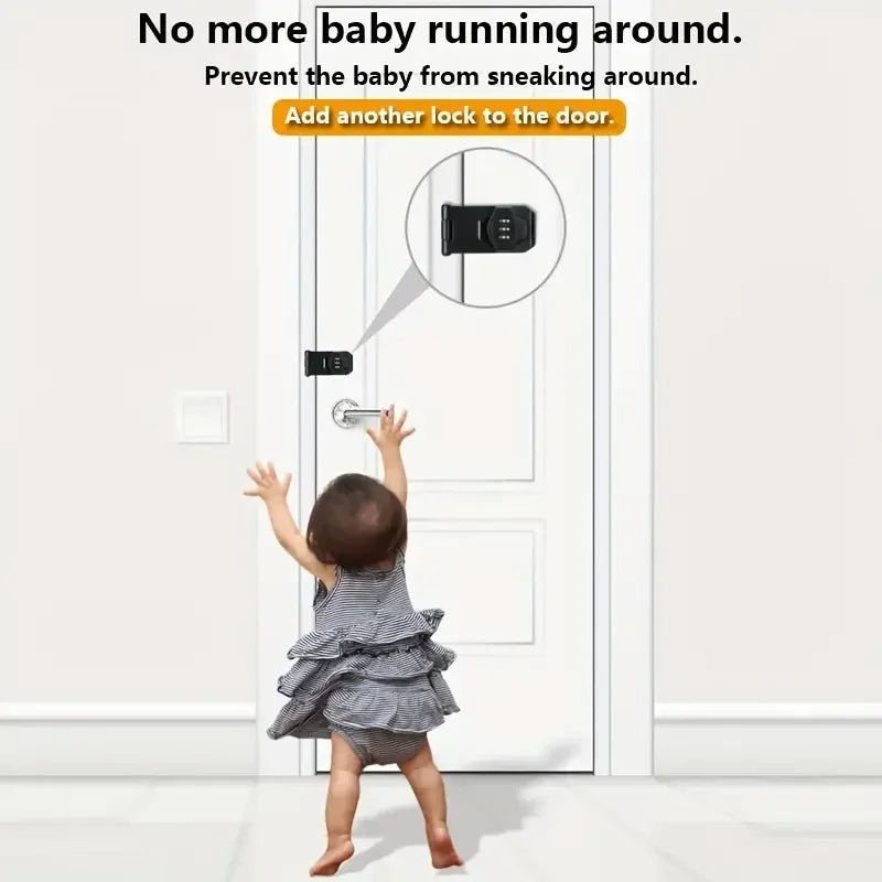 Keyless Security Lock for Cabinets with 3-Digit Code