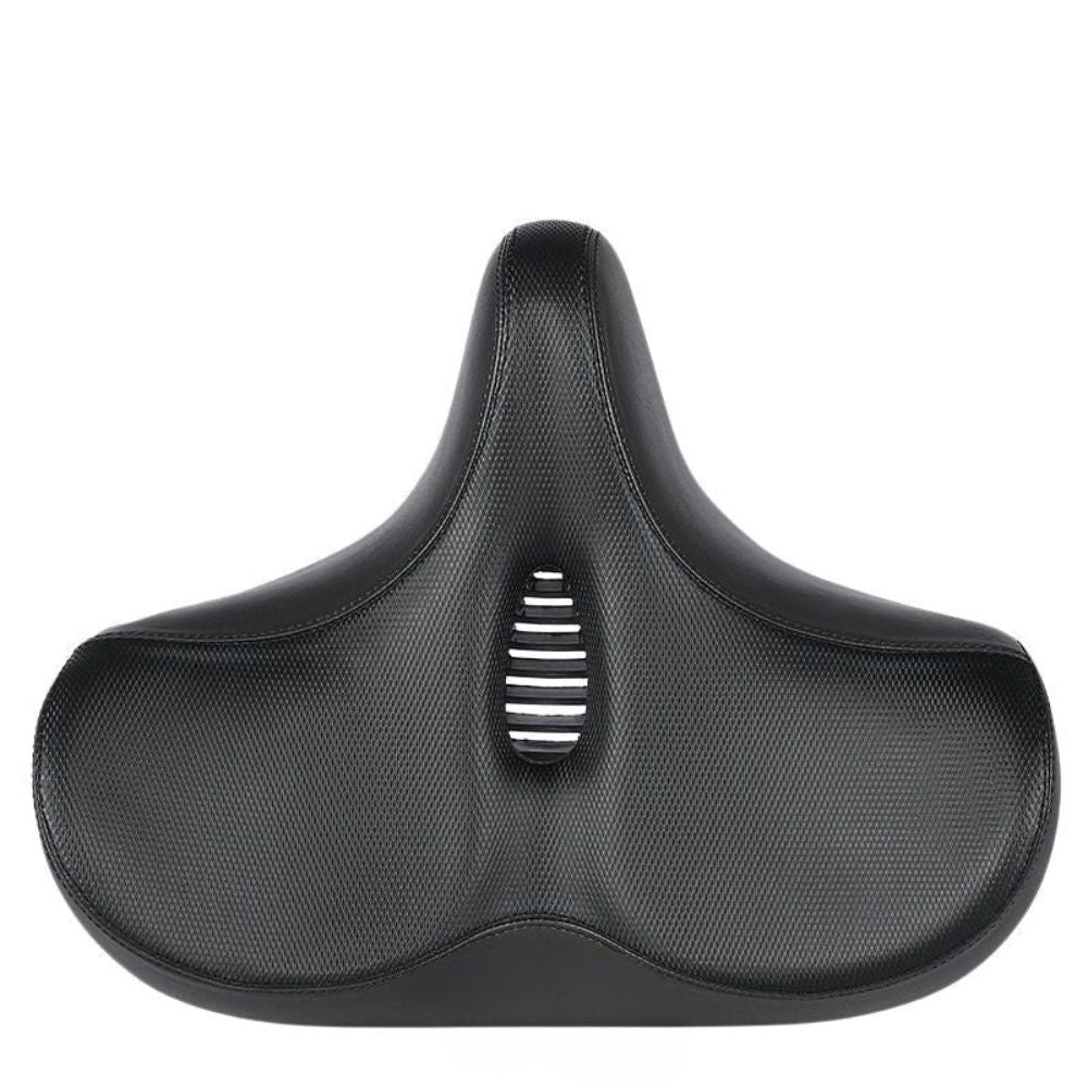Spacious Bike Seat with Plush Padding and Water-Resistant Cover