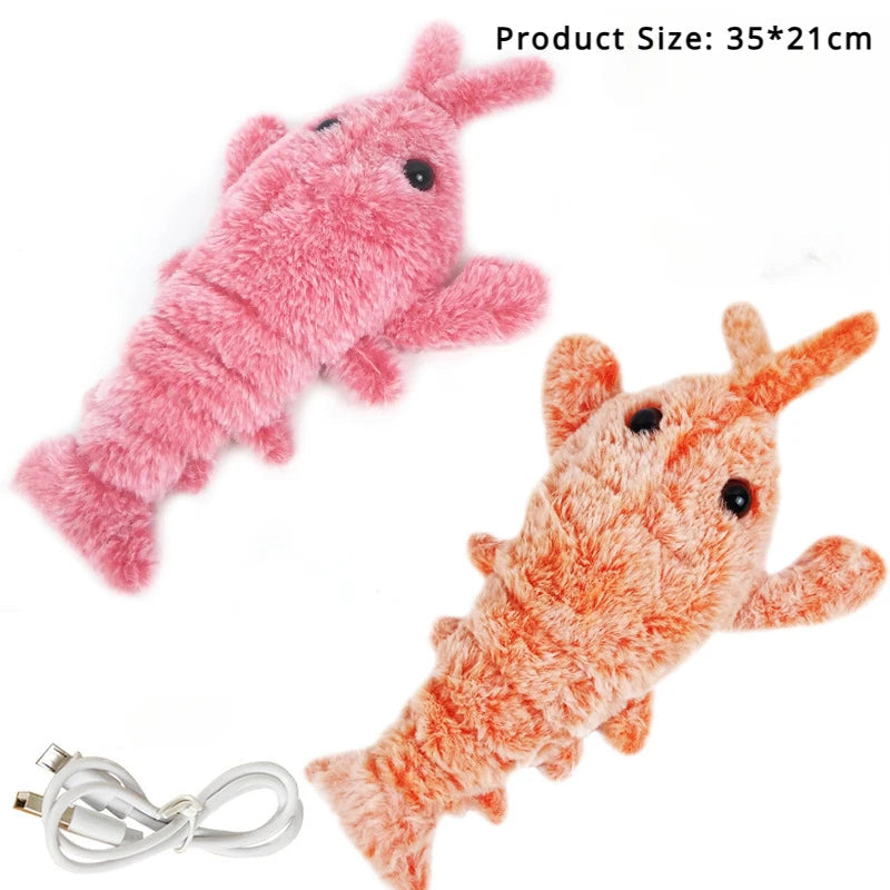 Interactive Plush Shrimp Toy for Playful Pets