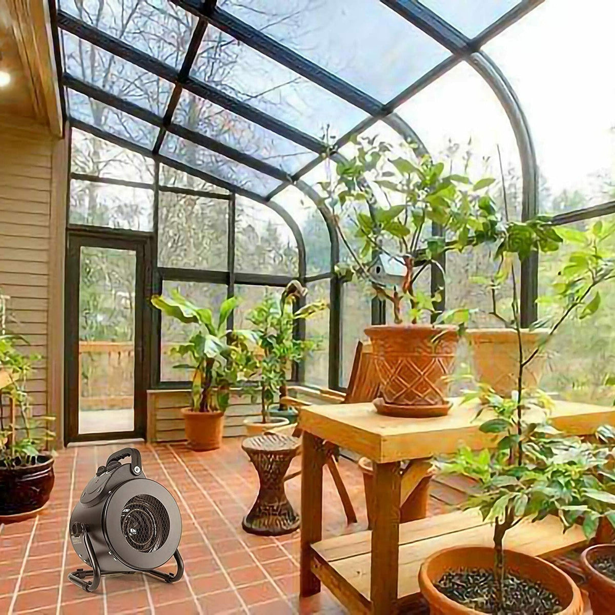 Rapid Warmth Electric Heater for Greenhouse and Workspace