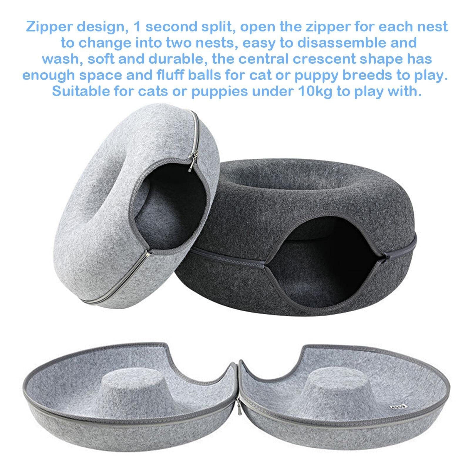 CozyPlay Cat Tunnel Retreat
