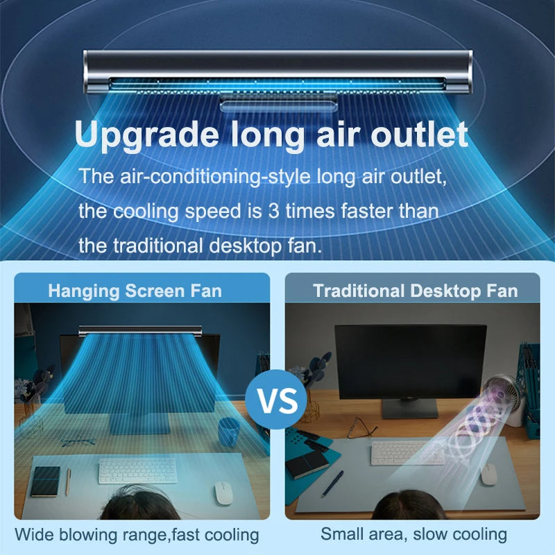 Versatile USB-Powered Bladeless Desktop Air Circulator