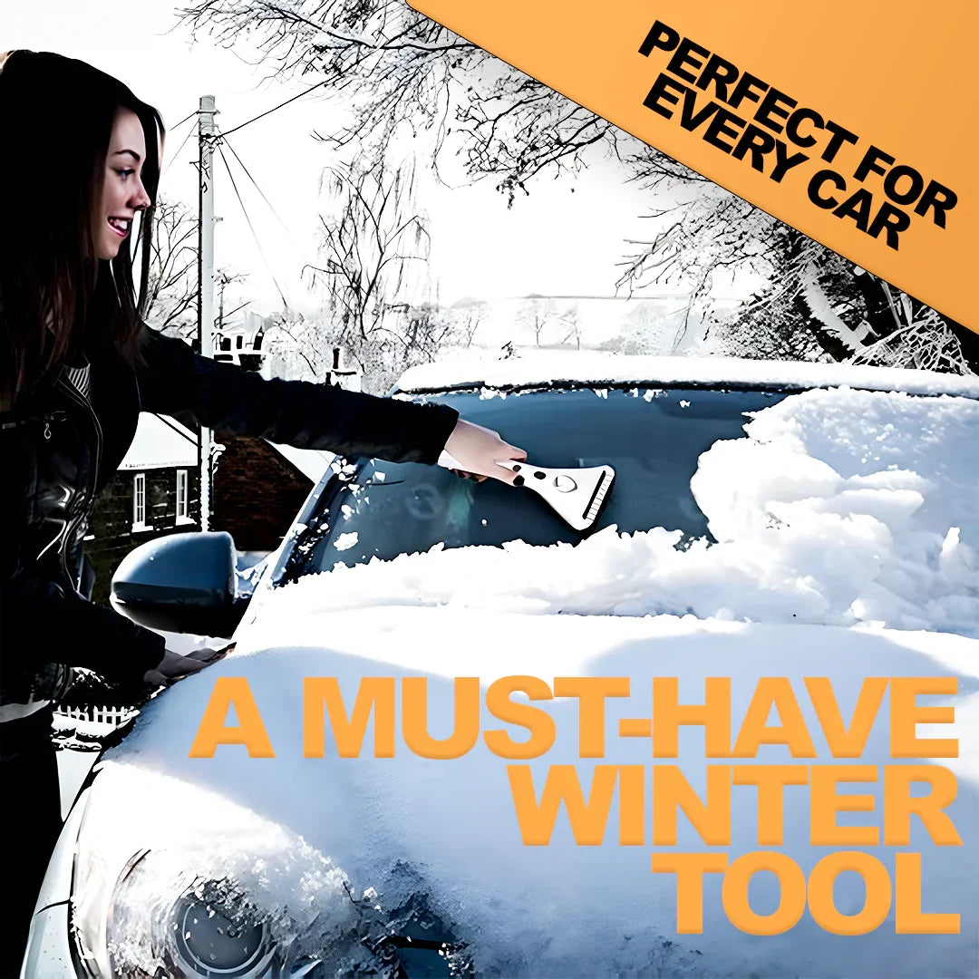Heated Windshield Ice Remover with LED Light