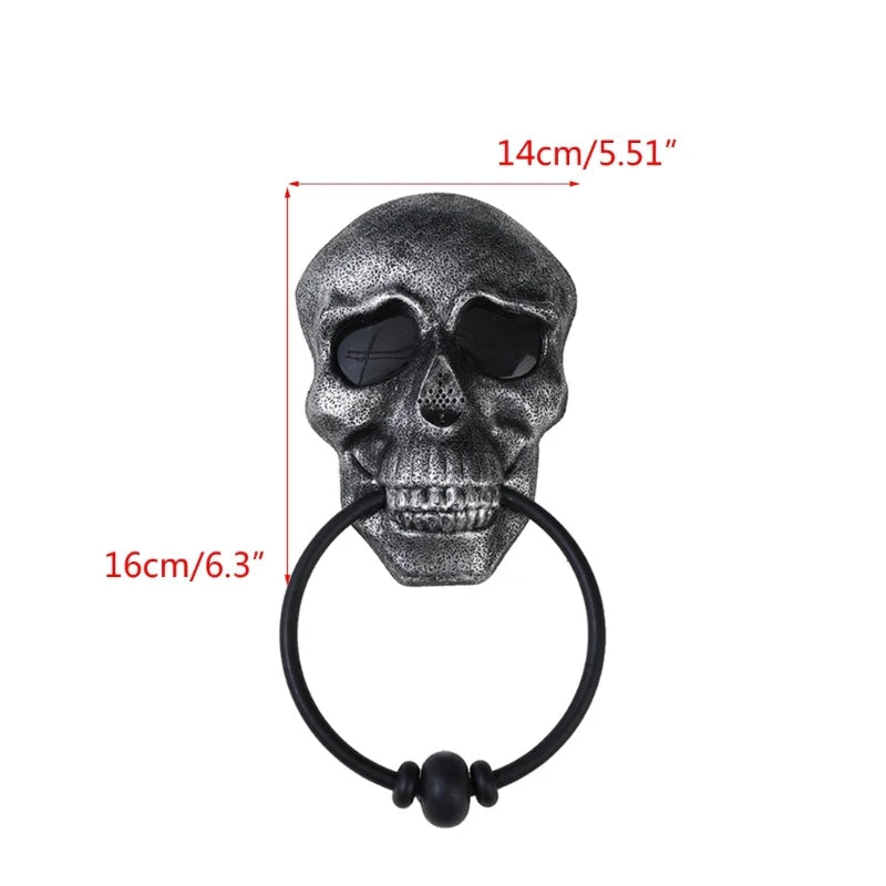 Creepy Skull Door Knocker for Halloween Festivities