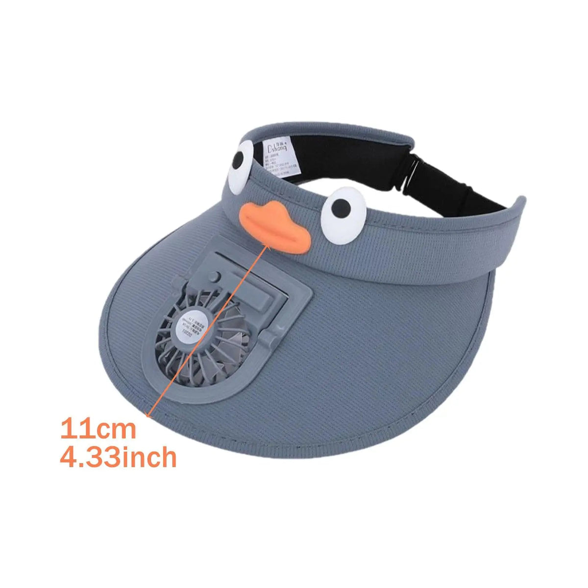 Kids' Sun Shield Hat with Built-In Cooling Fan
