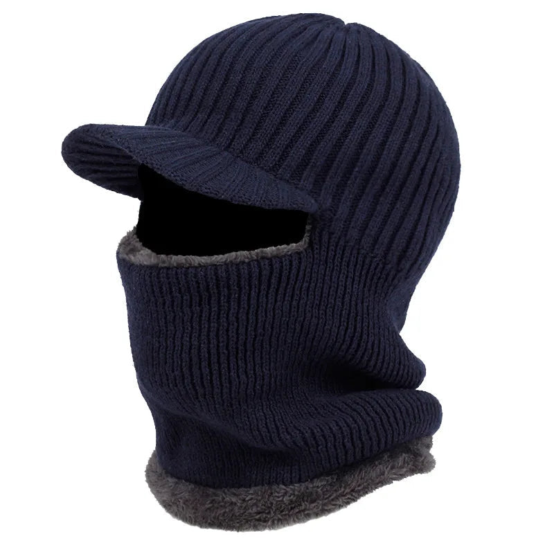 All-Weather Protective Beanie with Visor for Ultimate Comfort