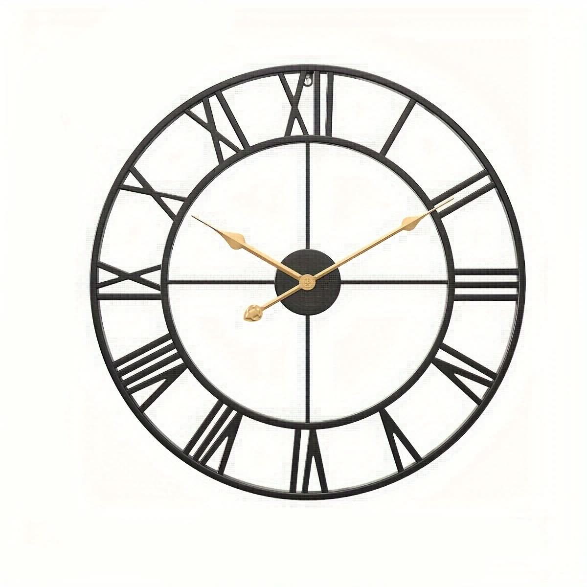 SerenityTime - Vintage-Inspired Silent Wall Clock for Elegant Spaces