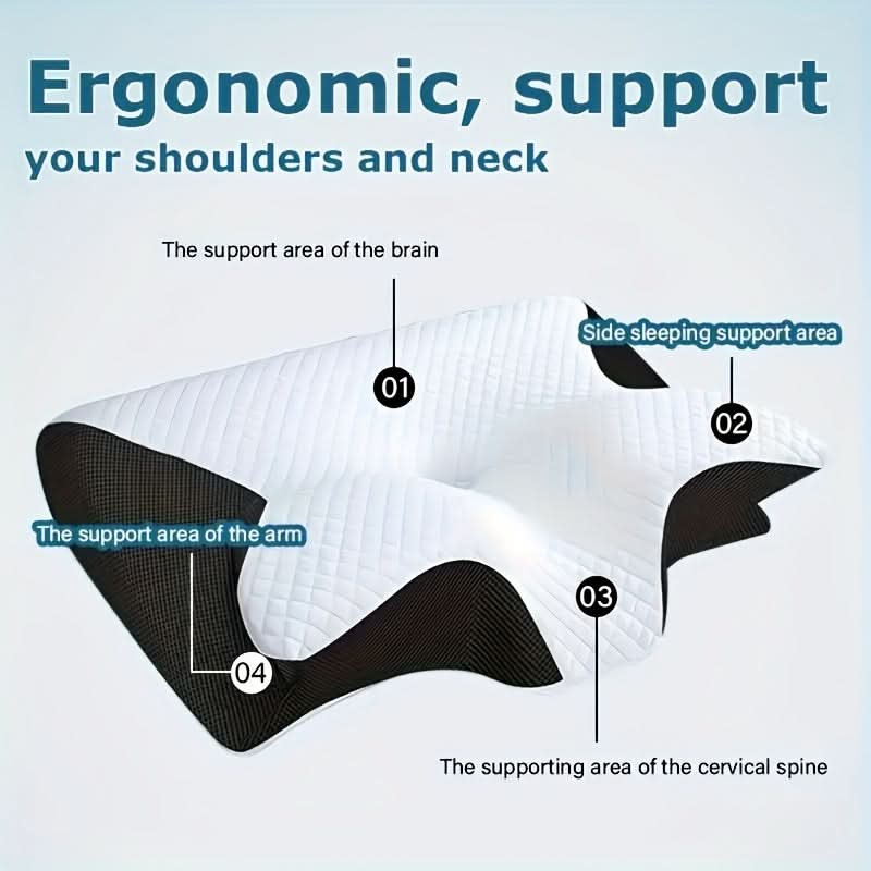 ComfortWave – Ergonomic Contoured Memory Foam Neck Support