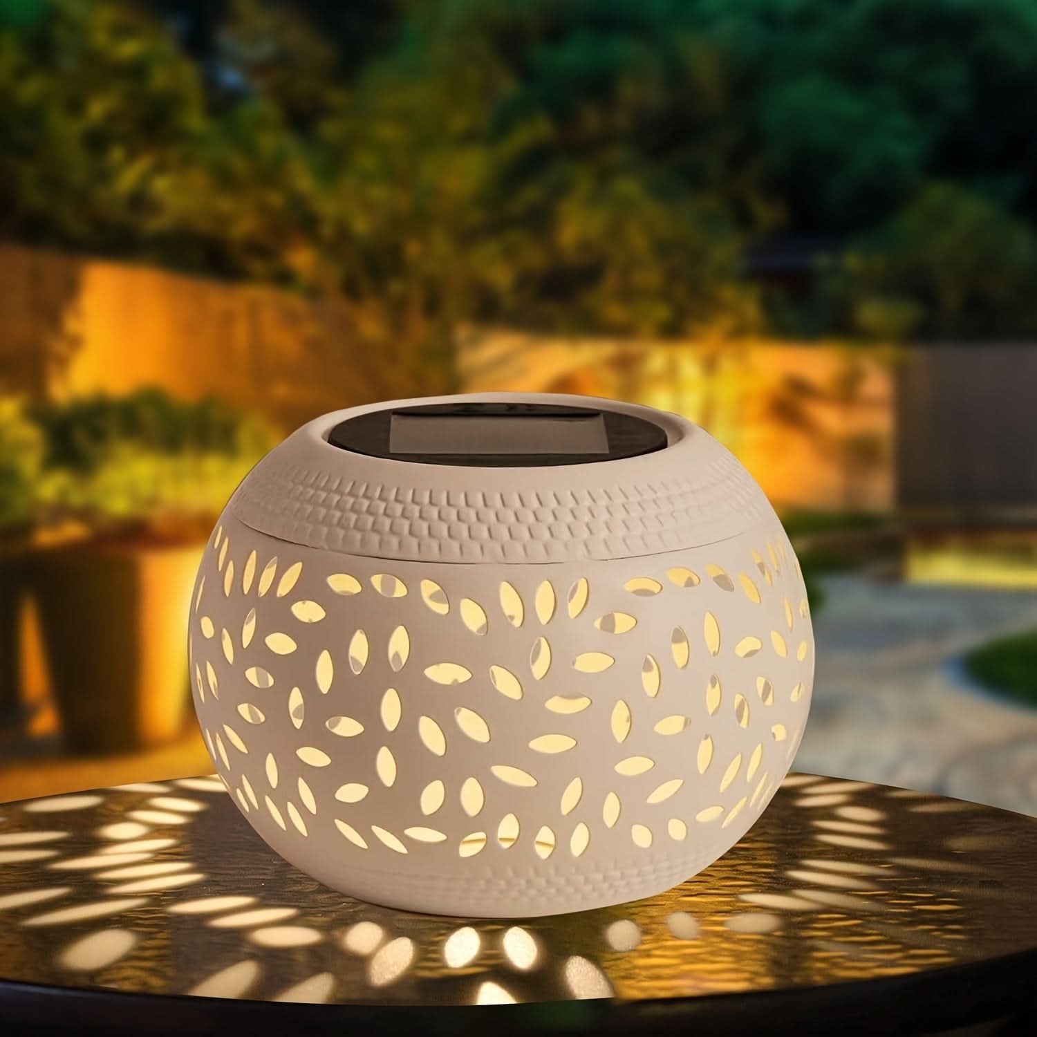 EcoBright – Solar Motion-Activated Outdoor Table Lamp