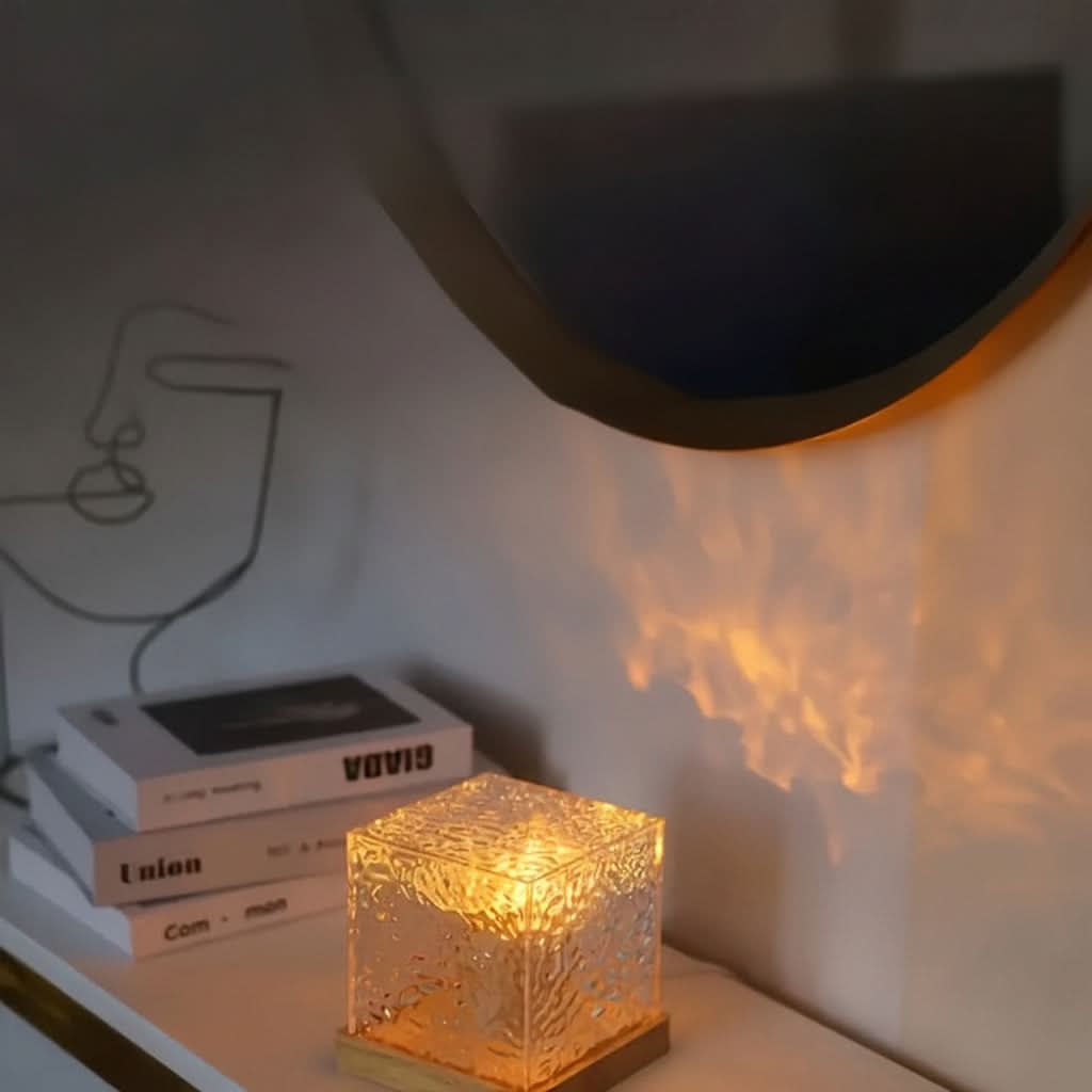 AquaGlow – Colorful Ripple Projection Lamp for Relaxation