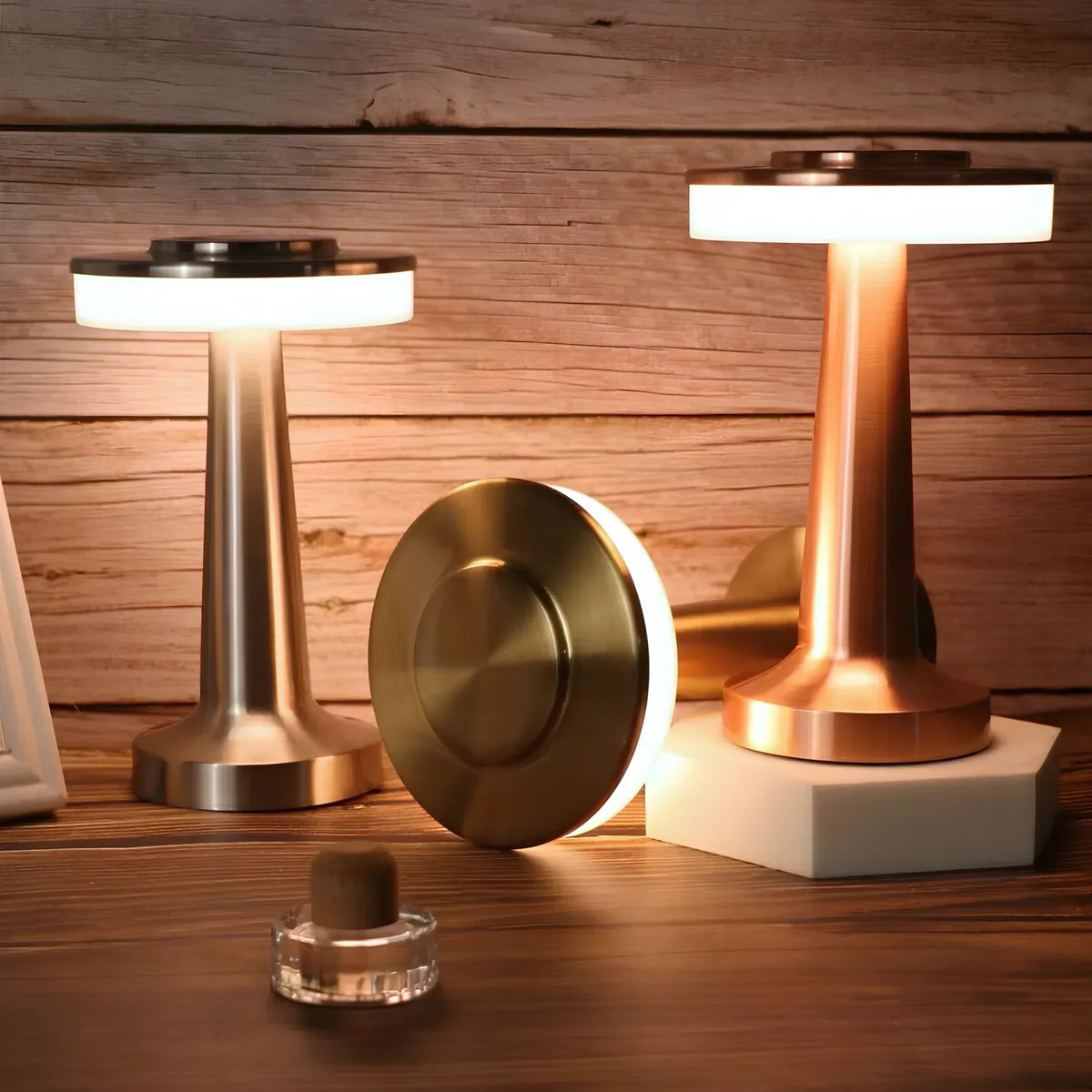 Vintage Style Cordless Table Lamp - Retro Design
