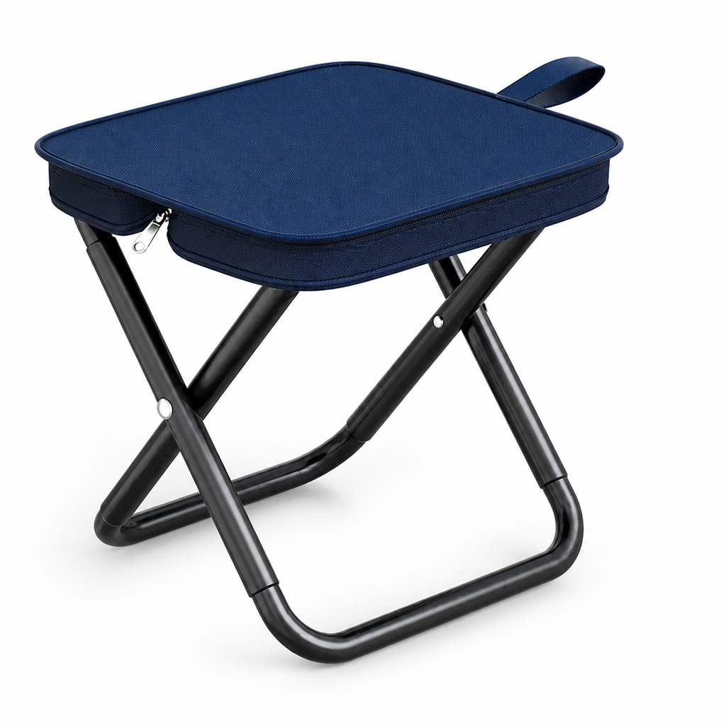 Collapsible Oxford Cloth & Perimeter Steel Frame Camping Chair