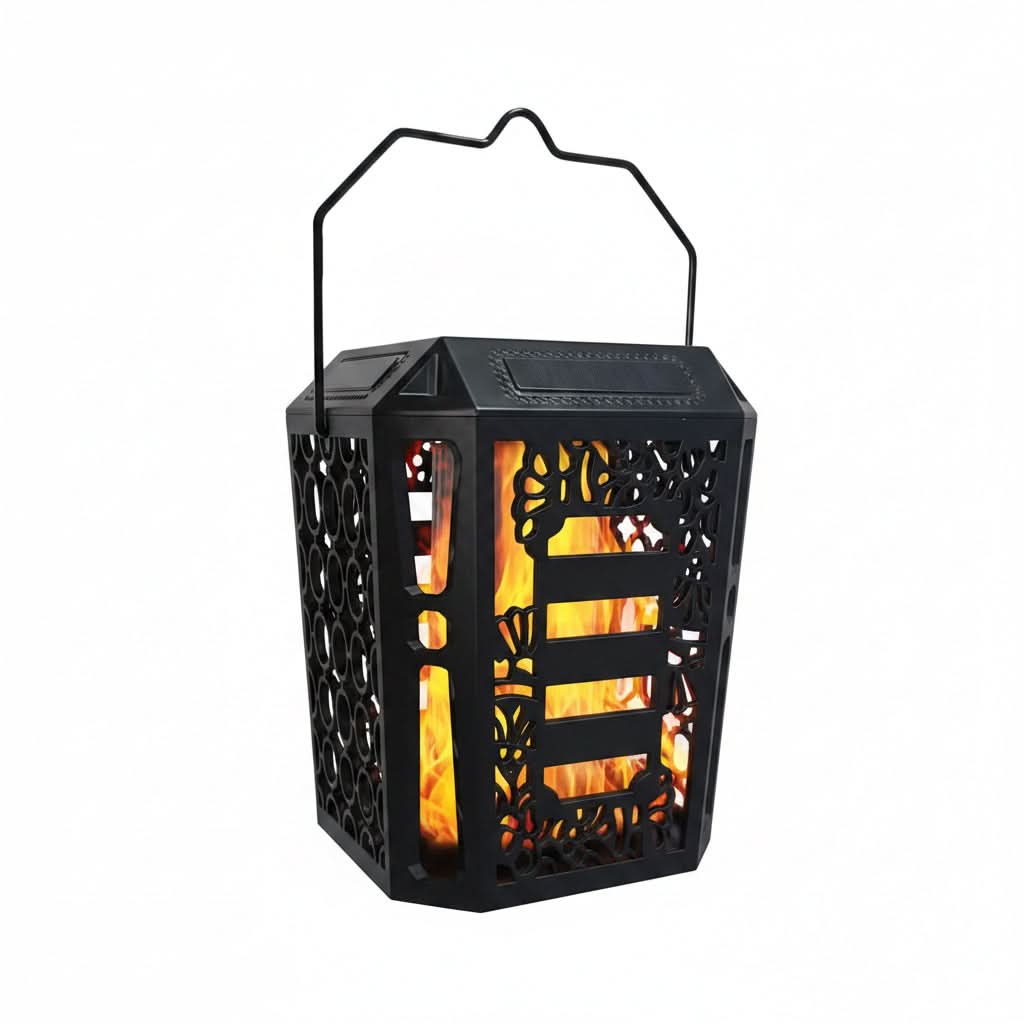 SunGlow Flickering Solar Lantern for Outdoor Ambiance