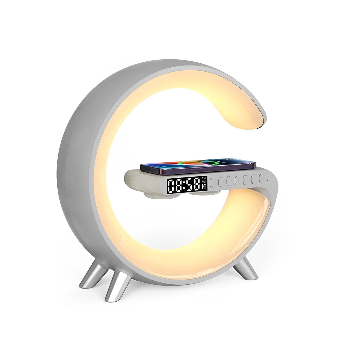 Smart Bluetooth Alarm Clock with Wireless Charging