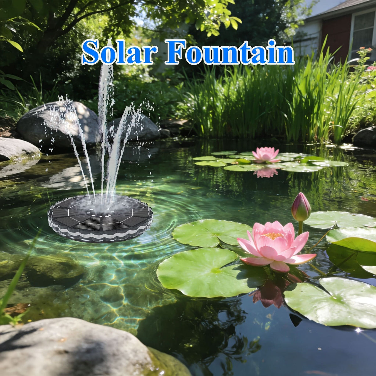 VividWave – Solar-Powered Floating Fountain for Outdoor Spaces