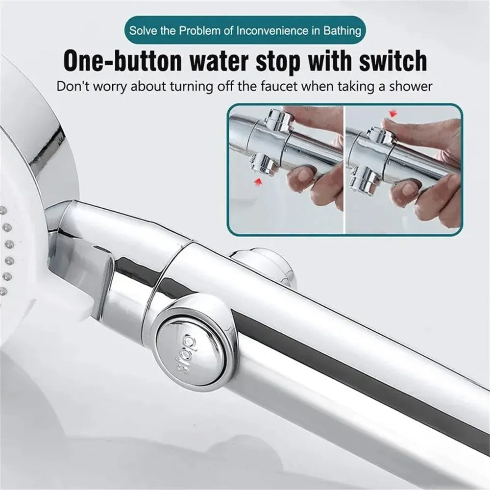 Revitalizing High-Pressure Showerhead with Flexible Hose