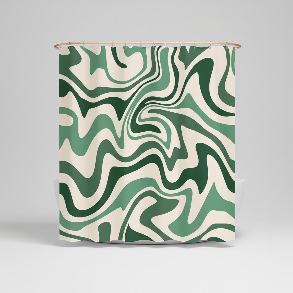 Spiral Pattern in 70s Retro Style - Bohemian Design
