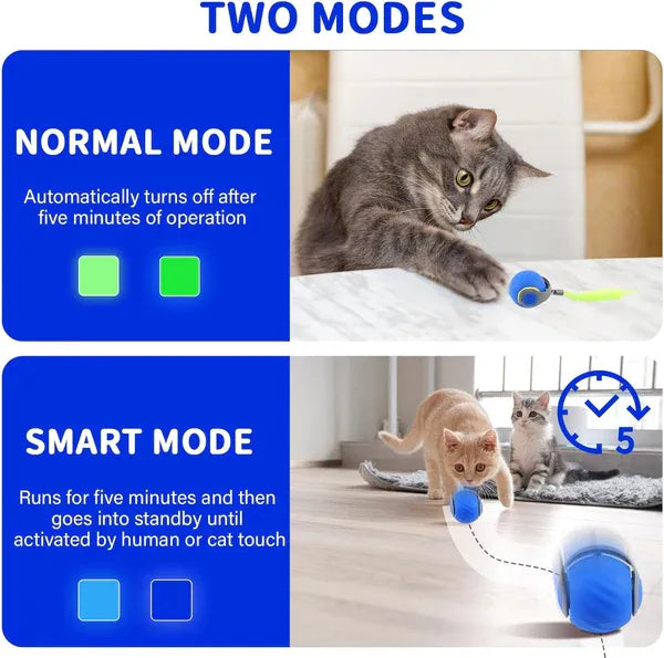 Rechargeable Interactive Cat Play Ball for Endless Fun