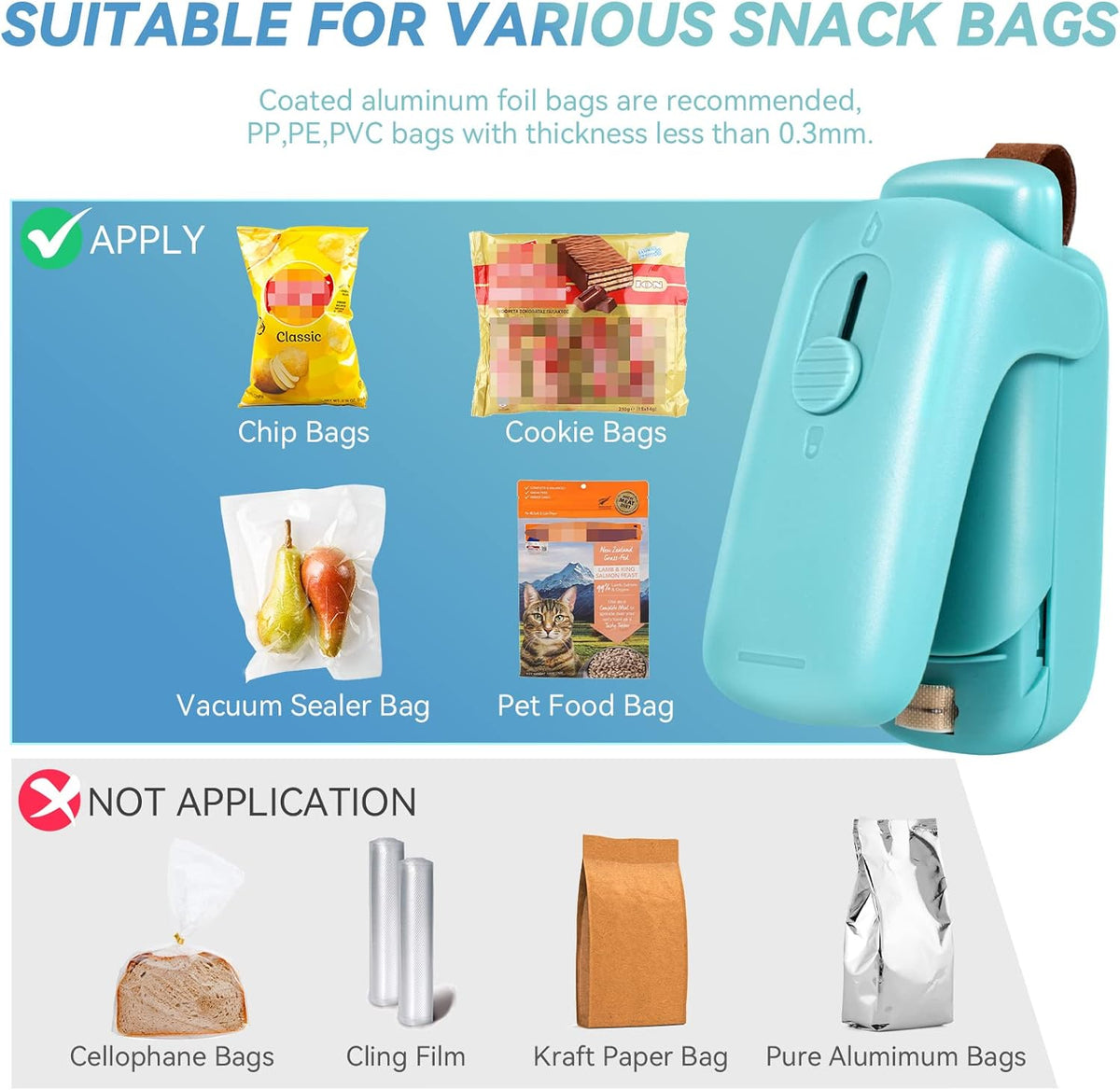 Compact Food Preservation Sealer & Cutter