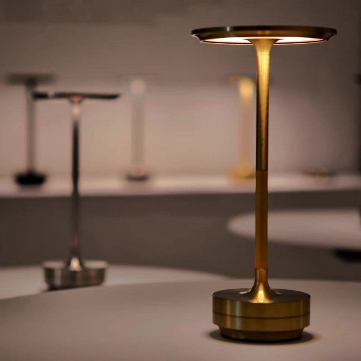 Touch-Controlled LED Table Lamp in Japanese Design - Zen Inspired