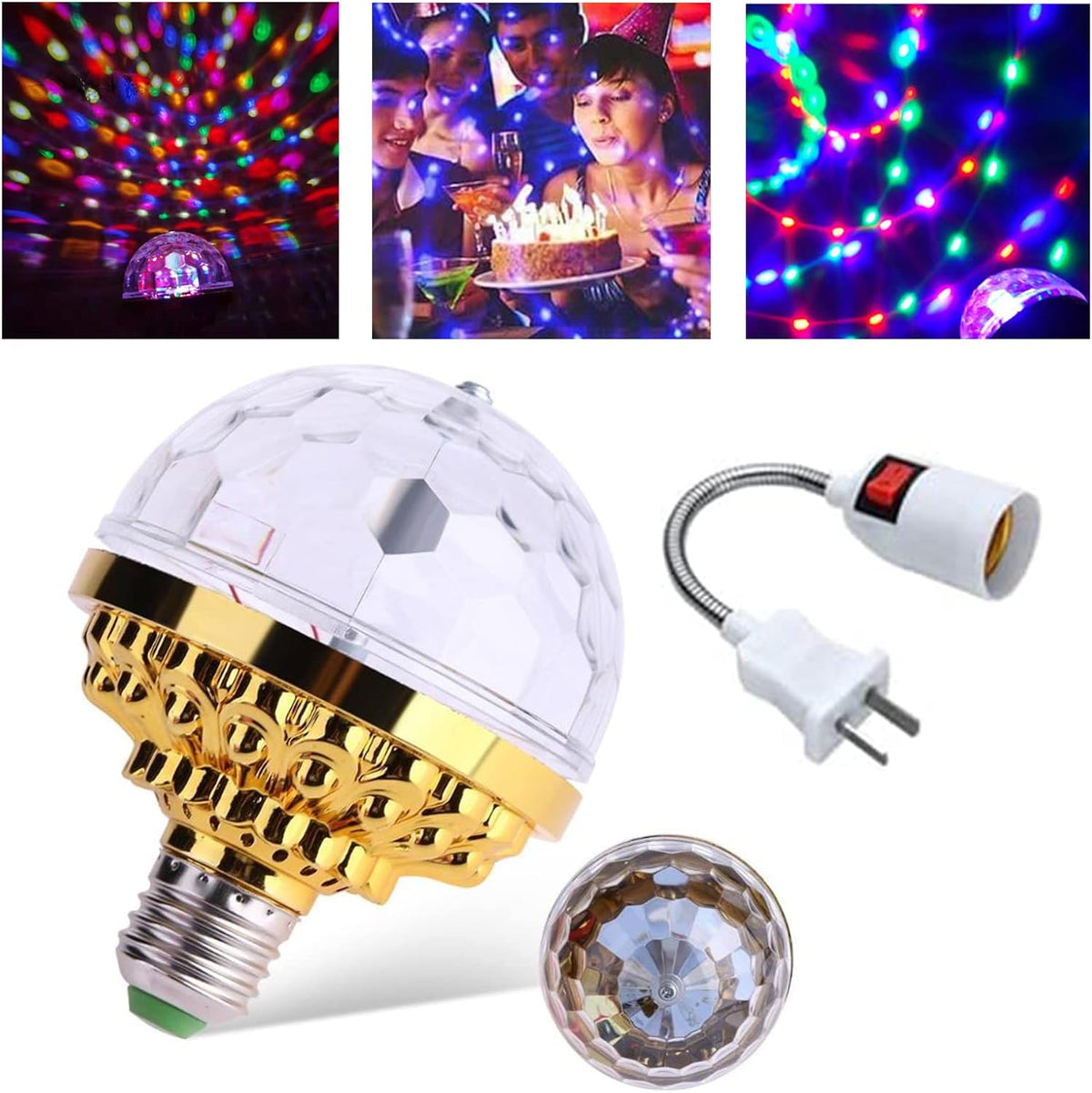 Disco Party Light – Spinning LED Lamp for Celebrations