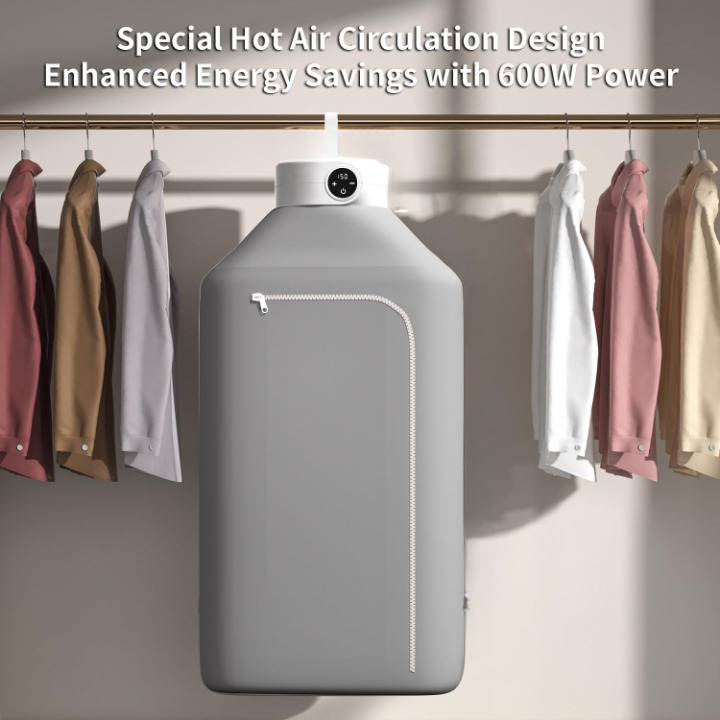 Compact Clothes Dryer with Collapsible Bag for Limited Spaces