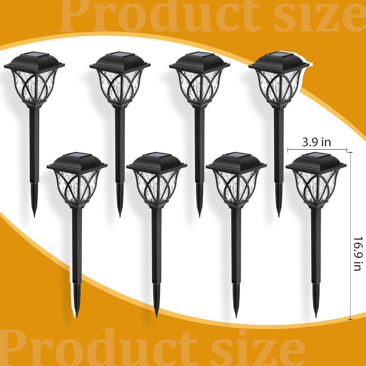 Outdoor Solar Pathway Lights - 6 Pack for Garden Elegance