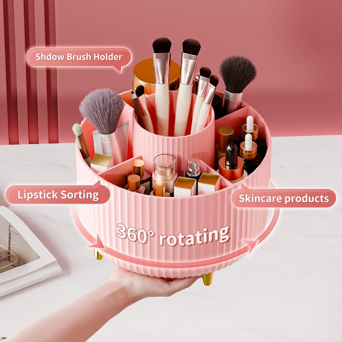 Elegant Beauty Storage Carousel