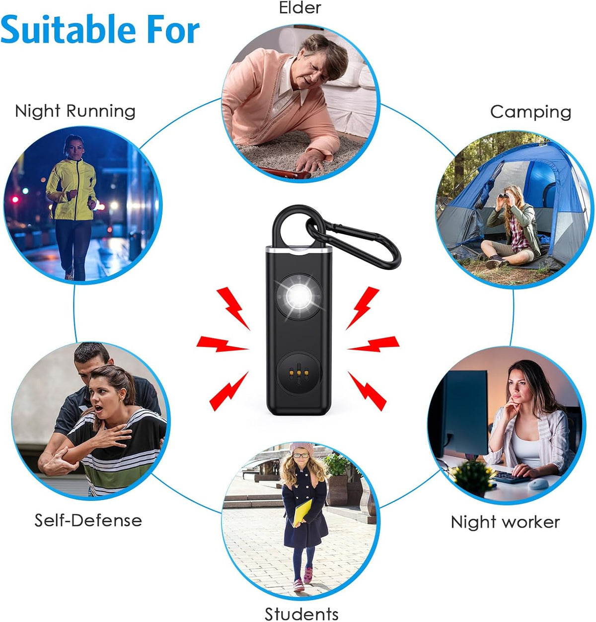 Keyring Personal Alarm – Buy One, Get One Free